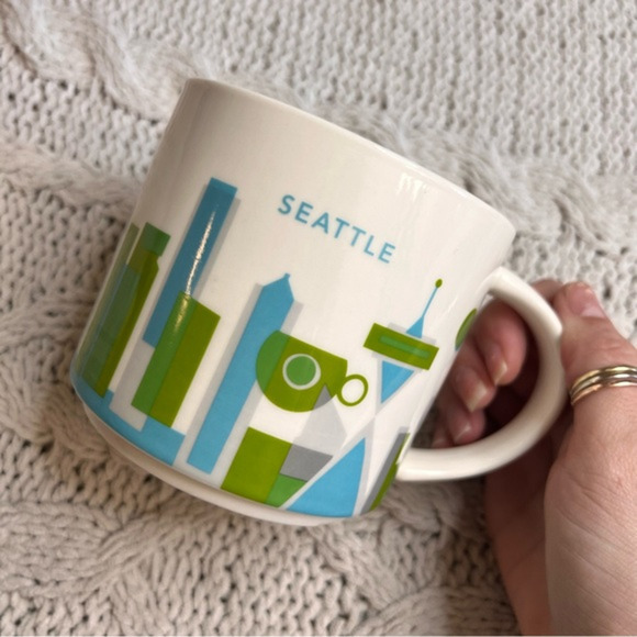 STARBUCKS Seattle You Are Here‎ Coffee Mug Cup 14oz 2015 - Picture 1 of 5